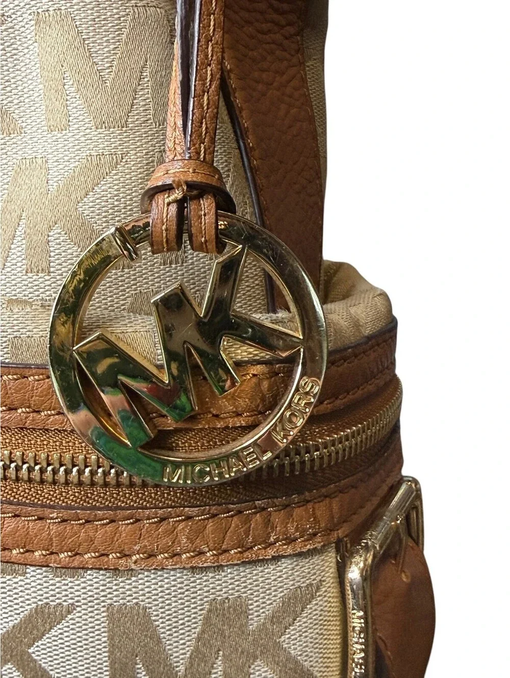 Michael Kors Y2K Gansevoort Large Signature Monogram Hobo Shoulder Bag